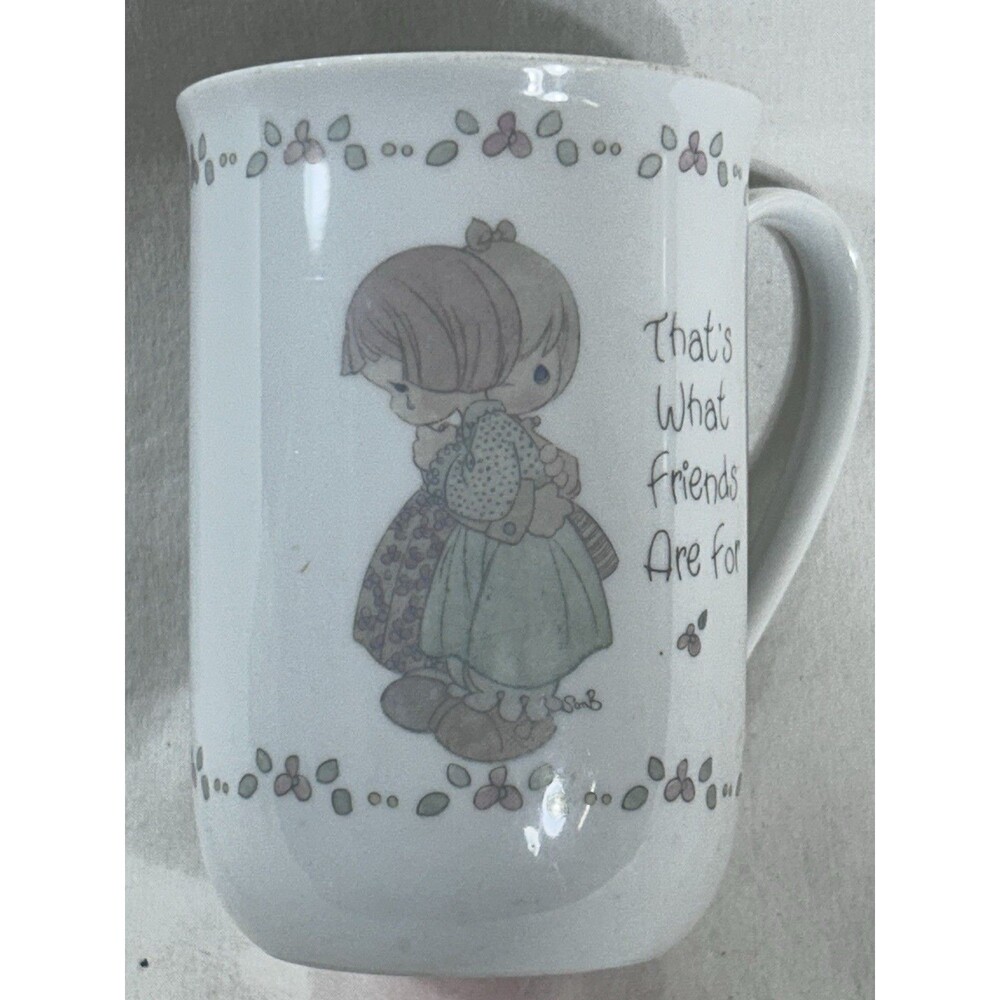 Precious Moments "That's What Friends Are For" Coffee Cup - Enesco - 1989